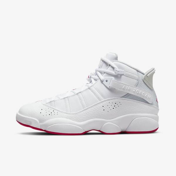 White / Platinum Nike Jordan 6 Rings Men\'s Jordan Shoes | NK024PWG