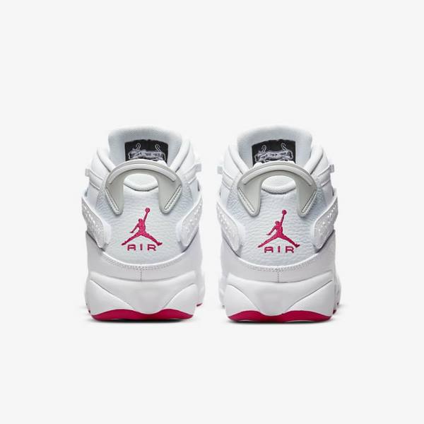 White / Platinum Nike Jordan 6 Rings Men's Sneakers | NK974OCZ