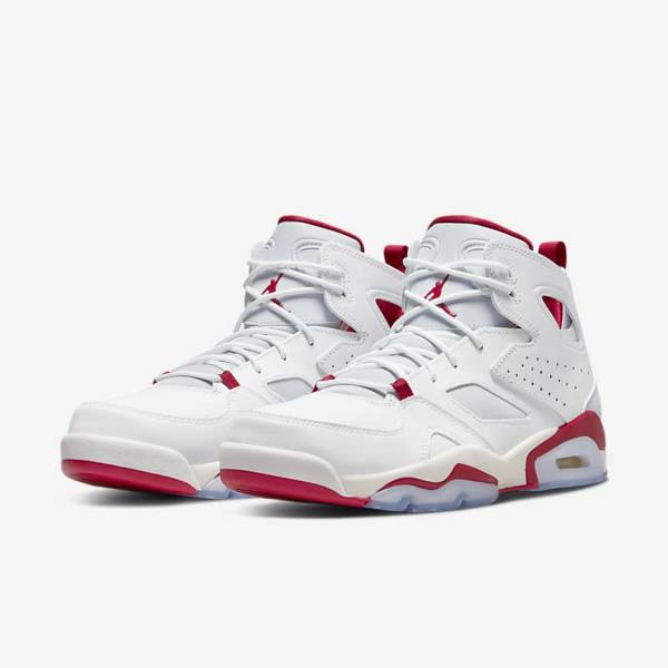 White / Platinum Nike Jordan Flight Club 91 Men's Sneakers | NK561ISP