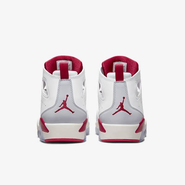 White / Platinum Nike Jordan Flight Club 91 Men's Sneakers | NK561ISP