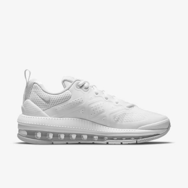 White / Platinum / White Nike Air Max Genome Women's Sneakers | NK170KYM