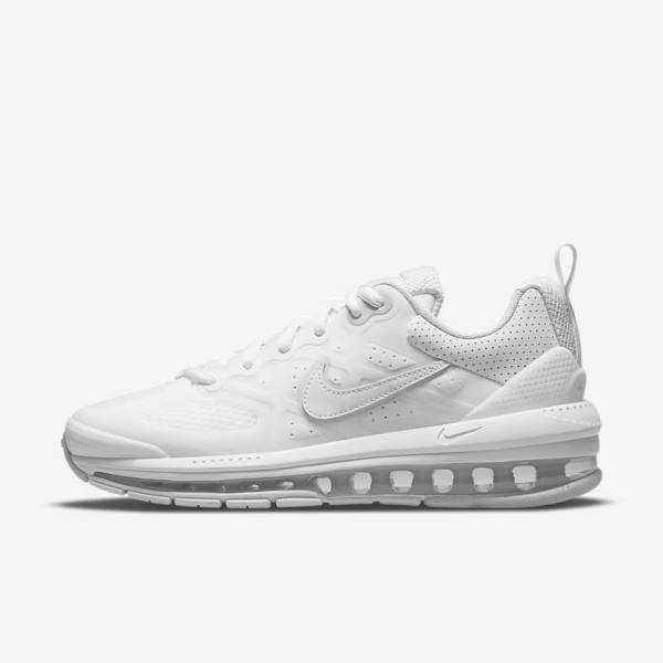 White / Platinum / White Nike Air Max Genome Women\'s Sneakers | NK170KYM