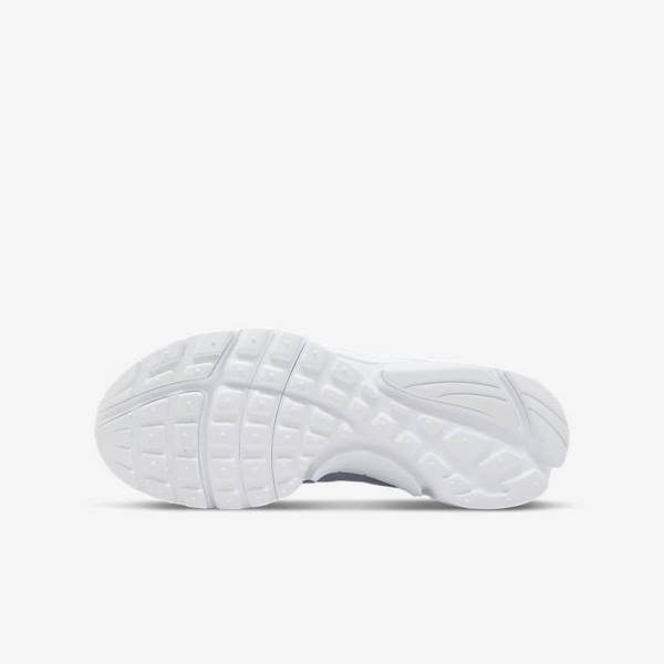 White / Platinum / White Nike Presto Older Kids' Sneakers | NK185RVJ