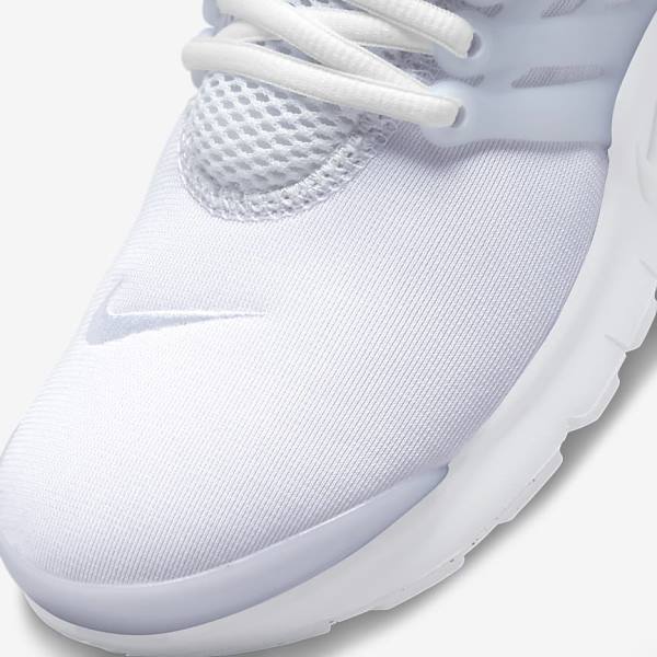 White / Platinum / White Nike Presto Older Kids' Sneakers | NK185RVJ