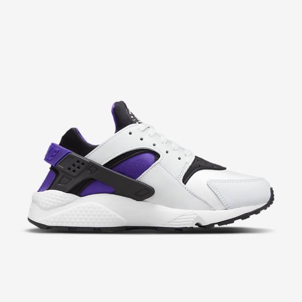 White / Purple / Black Nike Air Huarache Women's Sneakers | NK890EGA