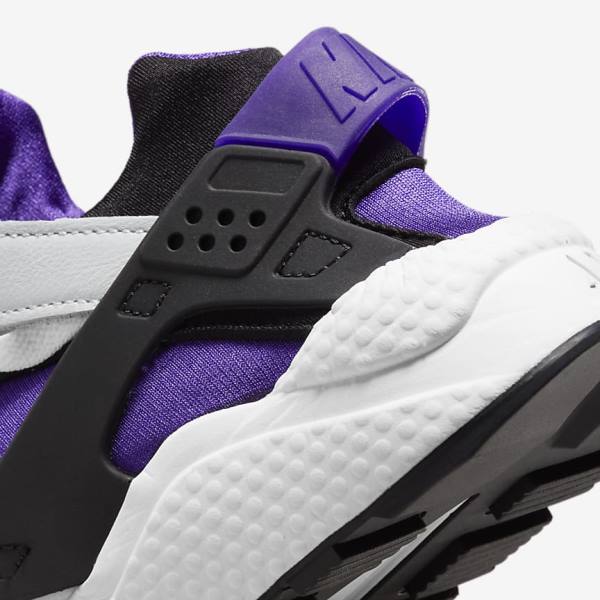 White / Purple / Black Nike Air Huarache Women's Sneakers | NK890EGA