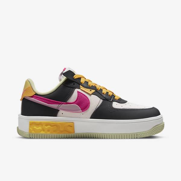 White / Purple / Pink Nike Air Force 1 Fontanka Women's Sneakers | NK145DMB