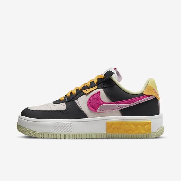 White / Purple / Pink Nike Air Force 1 Fontanka Women\'s Sneakers | NK145DMB