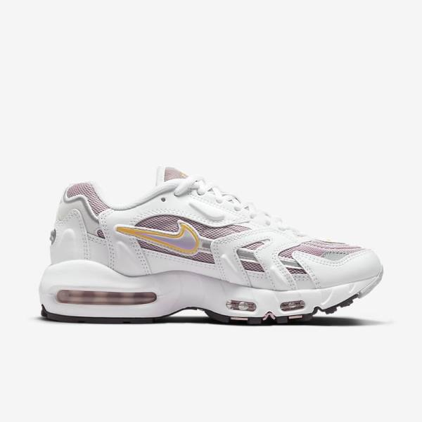 White / Purple / Pink / Purple Nike Air Max 96 2 Women's Sneakers | NK398DTL