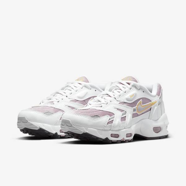 White / Purple / Pink / Purple Nike Air Max 96 2 Women's Sneakers | NK398DTL