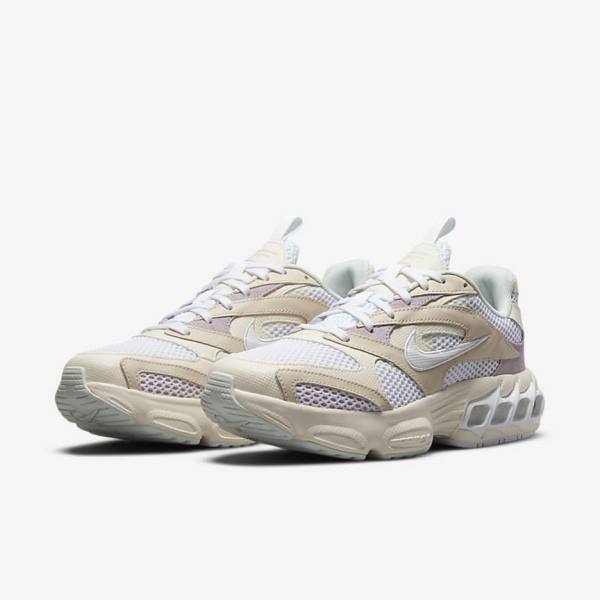 White / Purple / White Nike Zoom Air Fire Women's Sneakers | NK840XZD