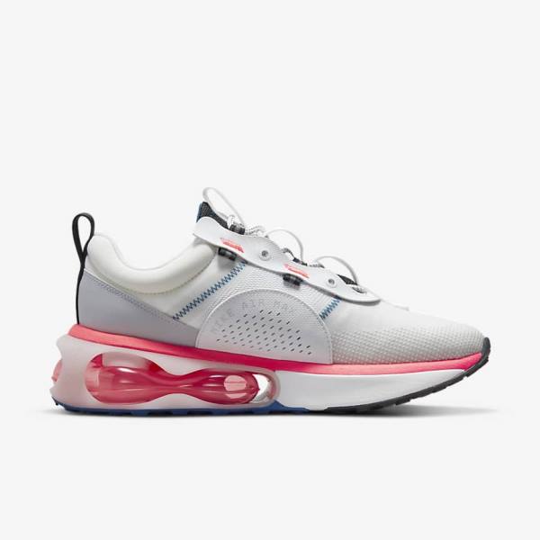 White / Red / Black / Blue Nike Air Max 2021 Men's Sneakers | NK973DWO