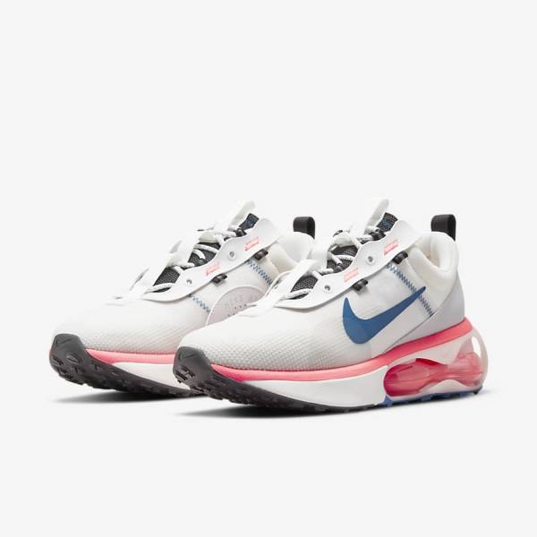 White / Red / Black / Blue Nike Air Max 2021 Men's Sneakers | NK973DWO