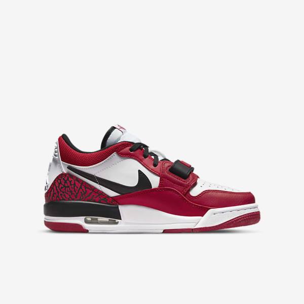 White / Red / Black Nike Air Jordan Legacy 312 Low Older Kids' Basketball Shoes | NK402SRO