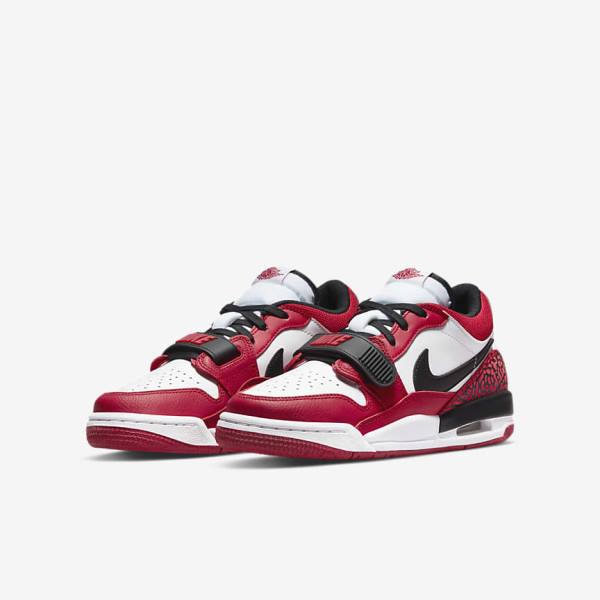 White / Red / Black Nike Air Jordan Legacy 312 Low Older Kids' Basketball Shoes | NK402SRO