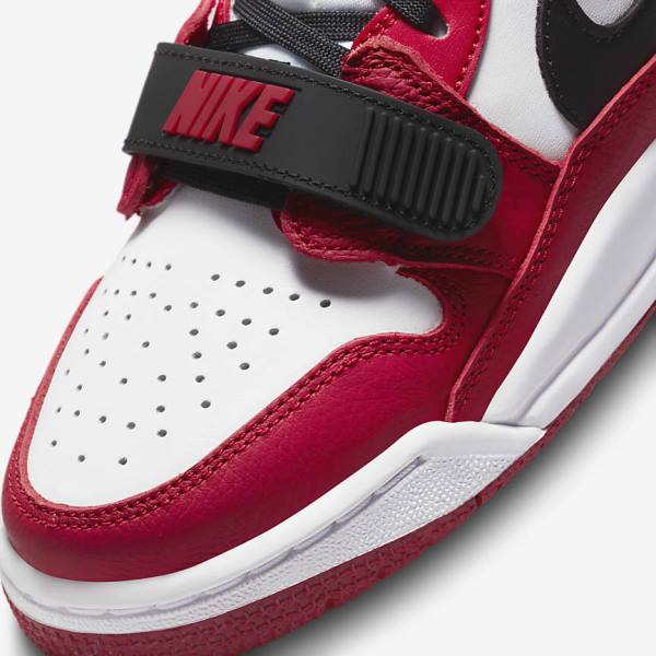 White / Red / Black Nike Air Jordan Legacy 312 Low Older Kids' Basketball Shoes | NK402SRO