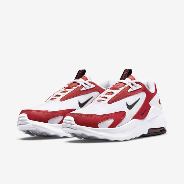 White / Red / Black Nike Air Max Bolt Men's Sneakers | NK907TQU