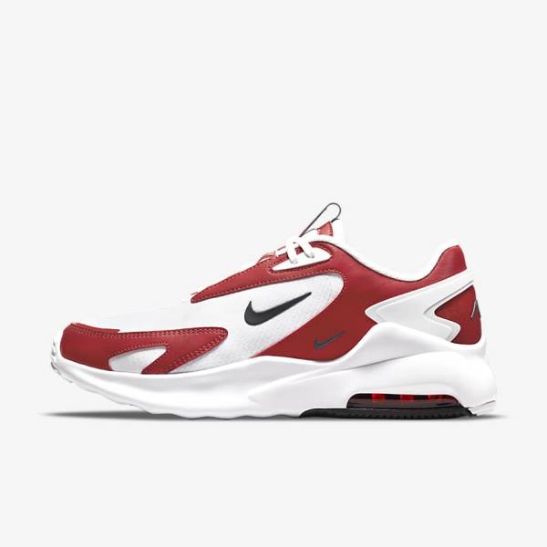 White / Red / Black Nike Air Max Bolt Men\'s Sneakers | NK907TQU