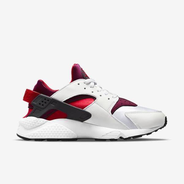 White / Red / Black / Red Nike Air Huarache Men's Sneakers | NK146SRT