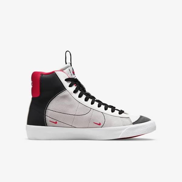 White / Red / Light Grey / Black Nike Blazer Mid 77 SE Dance Older Kids' Sneakers | NK042CBP