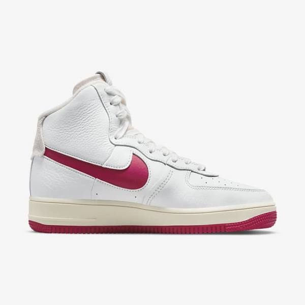 White / Red Nike Air Force 1 Sculpt Women's Sneakers | NK509QLE