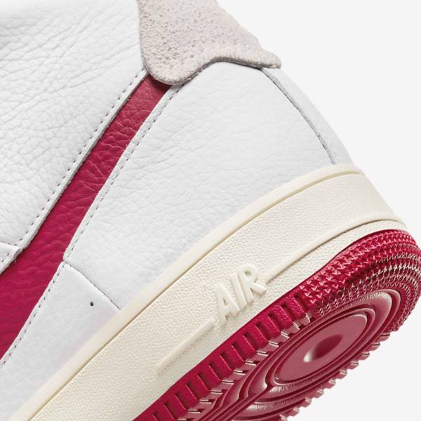 White / Red Nike Air Force 1 Sculpt Women's Sneakers | NK509QLE