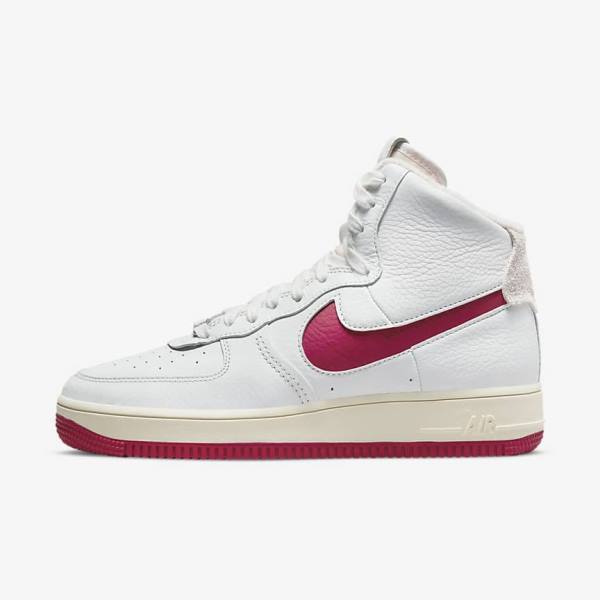 White / Red Nike Air Force 1 Sculpt Women\'s Sneakers | NK509QLE