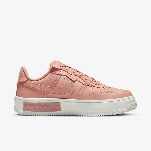 White / Red Pink / Light Nike Air Force 1 Fontanka Women's Sneakers | NK914HZV