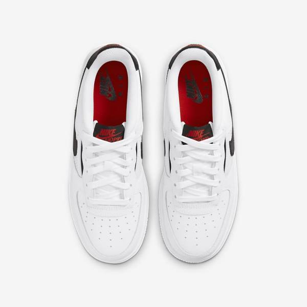 White / Red / White / Black Nike Air Force 1 LV8 Older Kids' Sneakers | NK241UVW