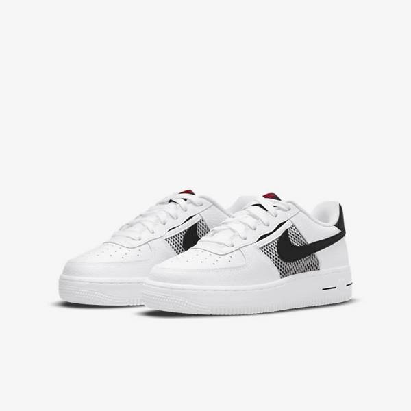 White / Red / White / Black Nike Air Force 1 LV8 Older Kids' Sneakers | NK241UVW