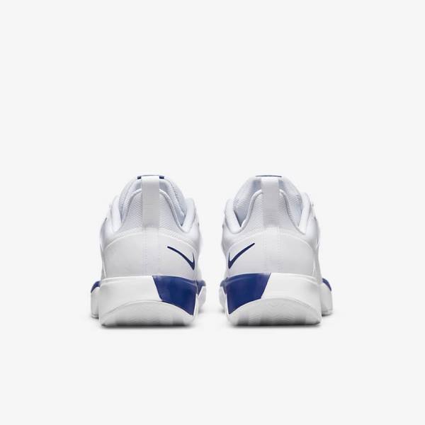 White / Royal Blue Nike NikeCourt Vapor Lite Clay Court Men's Tennis Shoes | NK901QBA