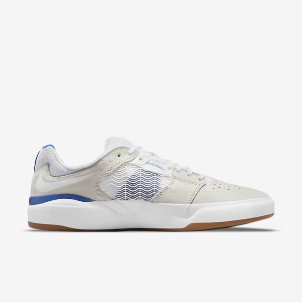 White / Royal / White Nike SB Ishod Wair Men's Skate Shoes | NK601LXE