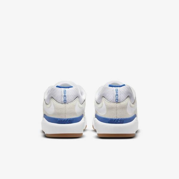 White / Royal / White Nike SB Ishod Wair Men's Skate Shoes | NK601LXE