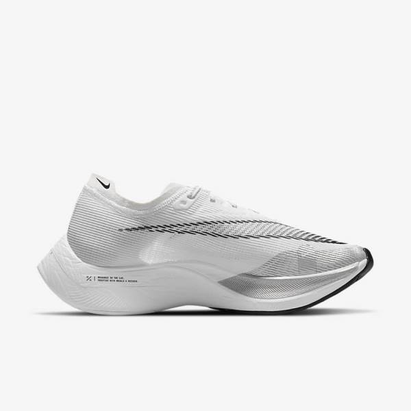 White / Yellow / Blue Nike ZoomX Vaporfly Next% 2 Road Racing Women's Running Shoes | NK541HJM