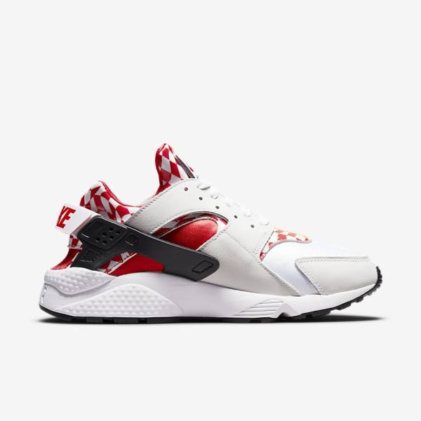 White / Yellow / Red Nike Air Huarache Premium Liverpool F.C. Men's Sneakers | NK586HRD