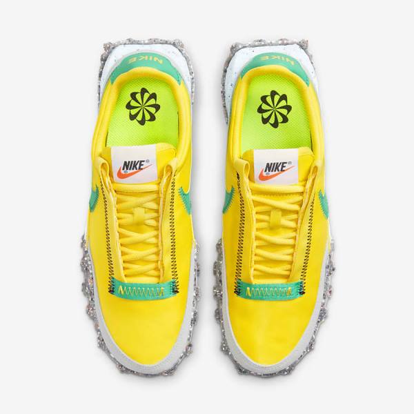 Yellow / Blue / Green Nike Waffle Racer Crater Women's Sneakers | NK925JTO