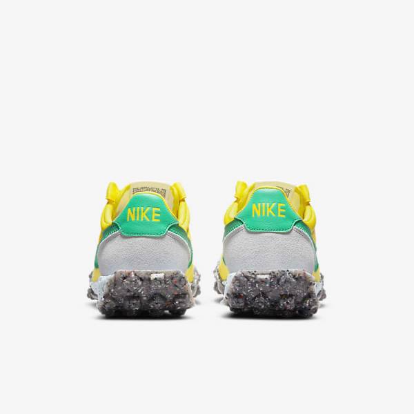 Yellow / Blue / Green Nike Waffle Racer Crater Women's Sneakers | NK925JTO