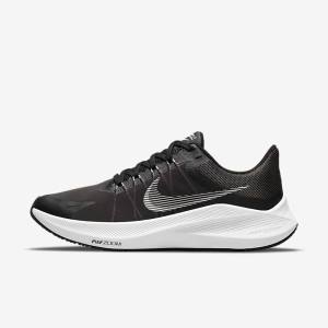 Black / Dark Grey / Light Grey / White Nike Winflo 8 Road Women's Running Shoes | NK189GZX