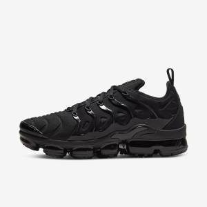 Black / Dark Grey Nike Air VaporMax Plus Men's Sneakers | NK015TQV