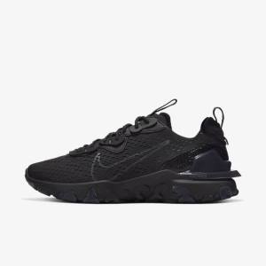 Black / Dark Grey Nike React Vision Men's Sneakers | NK098WQL