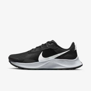 Black / Dark Grey / Platinum Nike Pegasus Trail 3 Trail Men's Running Shoes | NK284UIG