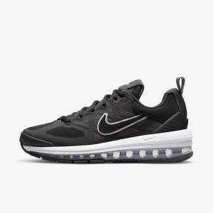 Black / Dark Grey / White / Black Nike Air Max Genome Women's Sneakers | NK075UMD