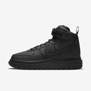 Black / Dark Grey / White Nike Air Force 1 Boot Men's Sneakers | NK629YGJ