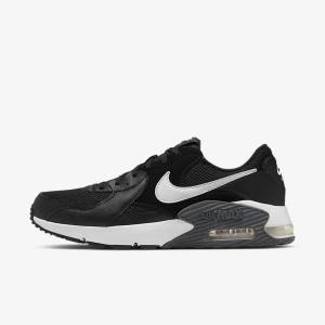 Black / Dark Grey / White Nike Air Max Excee Men's Sneakers | NK489LEO