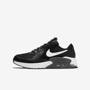 Black / Dark Grey / White Nike Air Max Excee Older Kids' Sneakers | NK723MSF