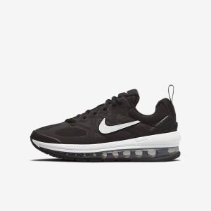 Black / Dark Grey / White Nike Air Max Genome Older Kids' Sneakers | NK942EZX