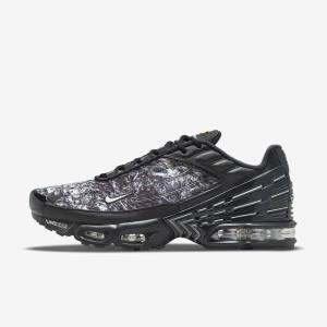 Black / Dark Grey / White Nike Air Max Plus 3 Men's Sneakers | NK825TFZ