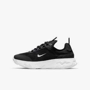 Black / Dark Grey / White Nike React Live Older Kids' Sneakers | NK718RZG