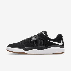 Black / Dark Grey / White Nike SB Ishod Wair Men's Skate Shoes | NK903QLP