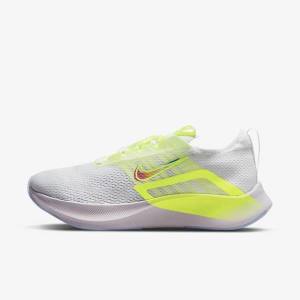 Black / Dark Grey / White Nike Zoom Fly 4 Premium Road Women's Running Shoes | NK673ZUK